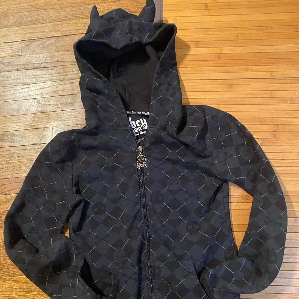 Abbey Dawn | Tops | Abbey Dawn Hoodie With Horns Size Medium W